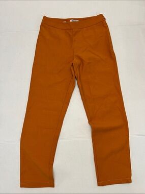 MOSCHINO CHEAP AND CHIC BURNT ORANGE BROWN PULL ON VIRGIN WOOL PANT SIZE 4